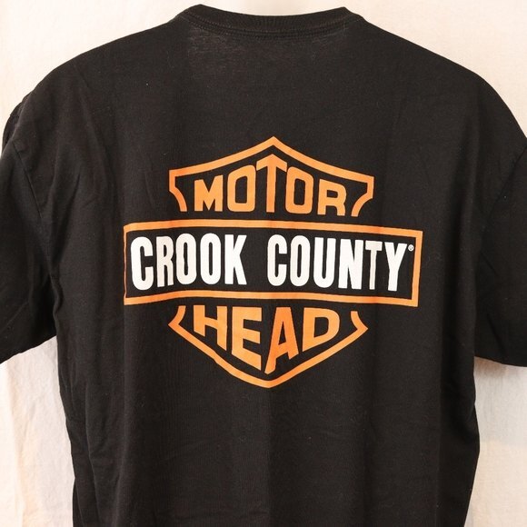 Harley Davidson Spoof Shirt Crook County Chicago Illinois Bar & Shield XL - Picture 7 of 10